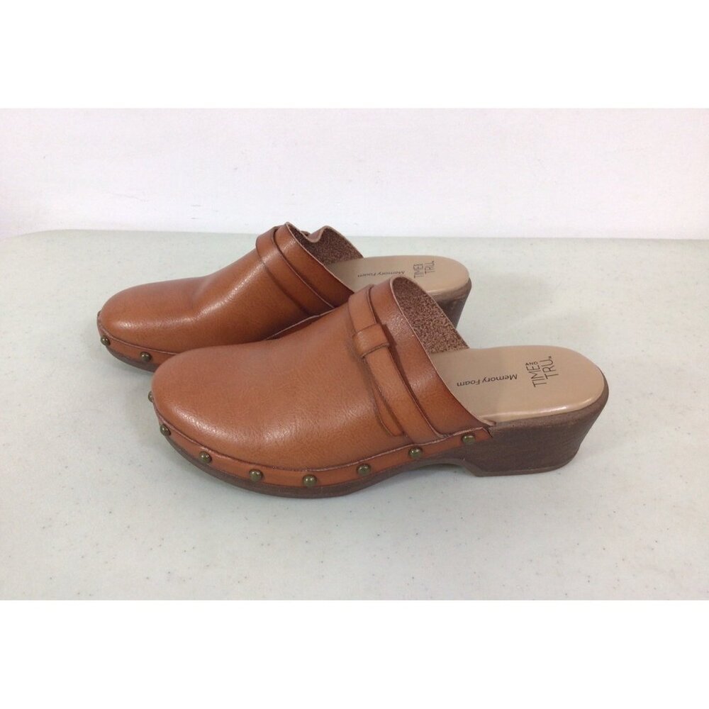 Brown Mules Clogs Slip On Shoes Women 6